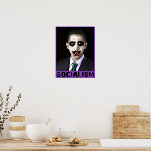 Obama-Joker Poster (Küche)