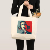 Obama Jumbo Stoffbeutel (Vorderseite (Produkt))