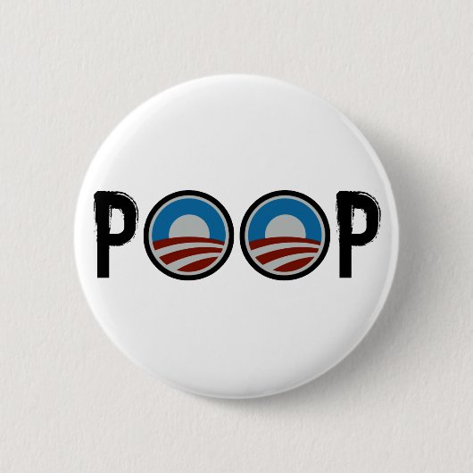 Obama = KACKEN! Button (Vorderseite)