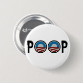 Obama = KACKEN! Button (Vorne & Hinten)