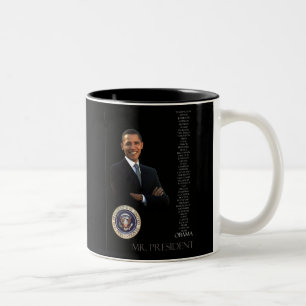 Obama-Kaffee-Tasse Zweifarbige Tasse