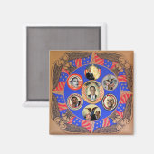 Obama Kaleidoscope Magnet (Vorderseite/Rückseite)