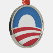 Obama-Kampagne Weihnachtsverzierung Ornament Aus Metall (Rechts)