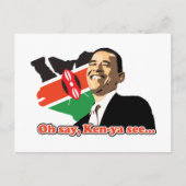 Obama Kenya Postkarte (Vorderseite)
