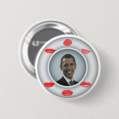 Obama Kisses Button (Vorne & Hinten)