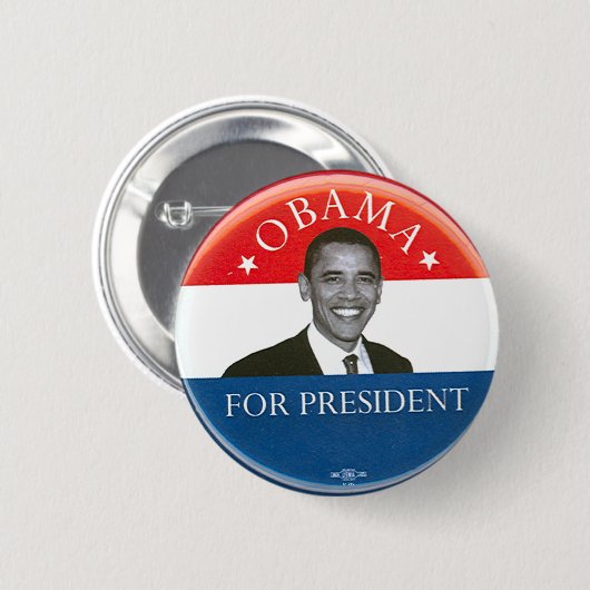 Obama - Knopf Button (Vorne & Hinten)
