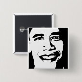 OBAMA-KNOPF BUTTON (Vorne & Hinten)