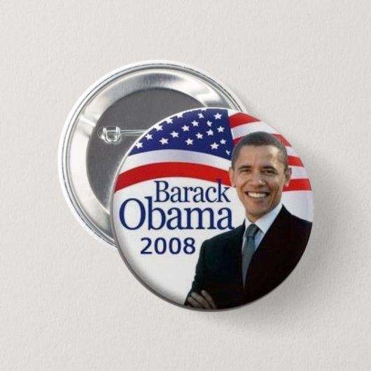 Obama-Knopf Button (Vorne & Hinten)