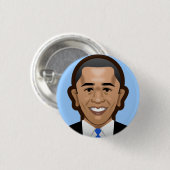 Obama-Knopf klein Button (Vorne & Hinten)