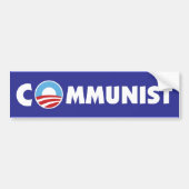 Obama-Kommunist Autoaufkleber (Vorne)