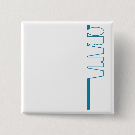 Obama-Kontur - Knopf Button (Vorderseite)