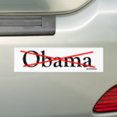 Obama kreuzte heraus autoaufkleber (Auf Auto)