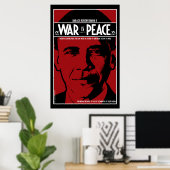 Obama: Krieg ist Frieden Poster (Heimbüro)