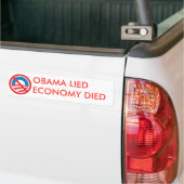 OBAMA LAG, WIRTSCHAFT STARB AUTOAUFKLEBER (Auf Lkw)