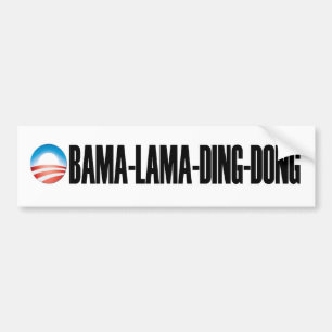 Obama-lama-Klingelndong Autoaufkleber