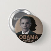 Obama lenkt FDR Button (Vorne & Hinten)
