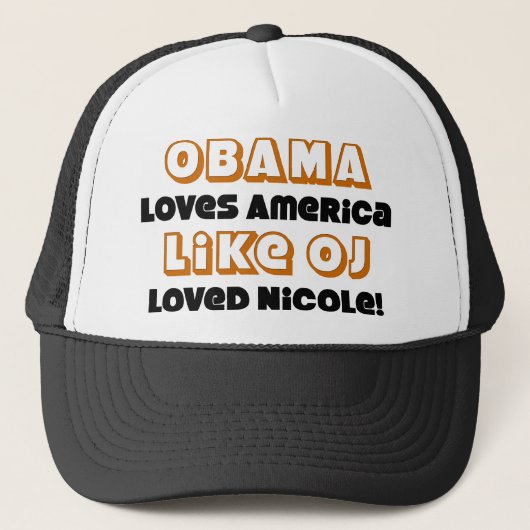 Obama-Lieben Amerika mögen… Truckerkappe (Vorderseite)