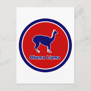Obama Llama Postkarte