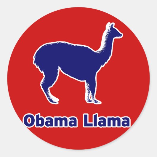 Obama Llama Sticker (Vorderseite)