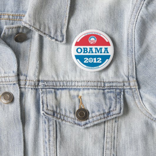 Obama-Logo 2012 Button (Beispiel)