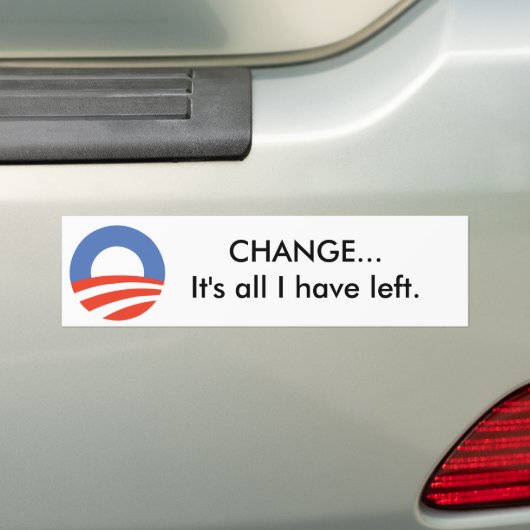 Obama-Logo, ÄNDERUNG… ist es aller, den ich Autoaufkleber (Auf Auto)
