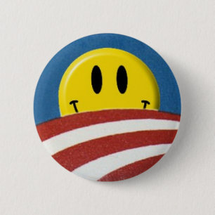 Obama-Logo-Gesichts-Knopf Button