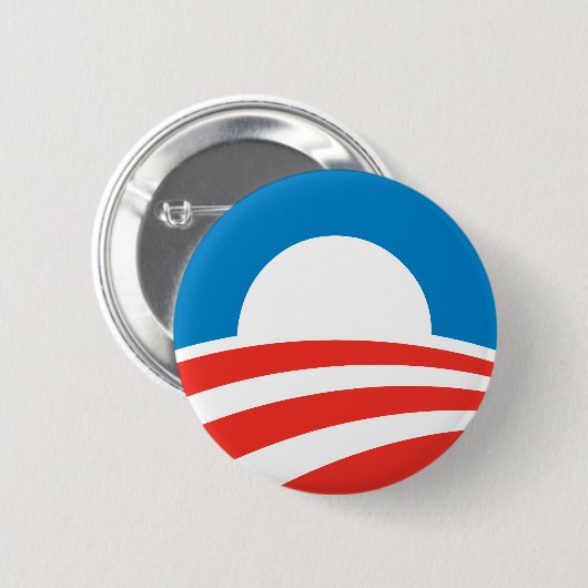 Obama-Logo-Knopf Button (Vorne & Hinten)