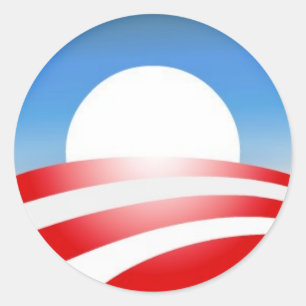 Obama-Logo Runder Aufkleber