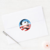 Obama-Logo - Schlicht Runder Aufkleber (Umschlag)