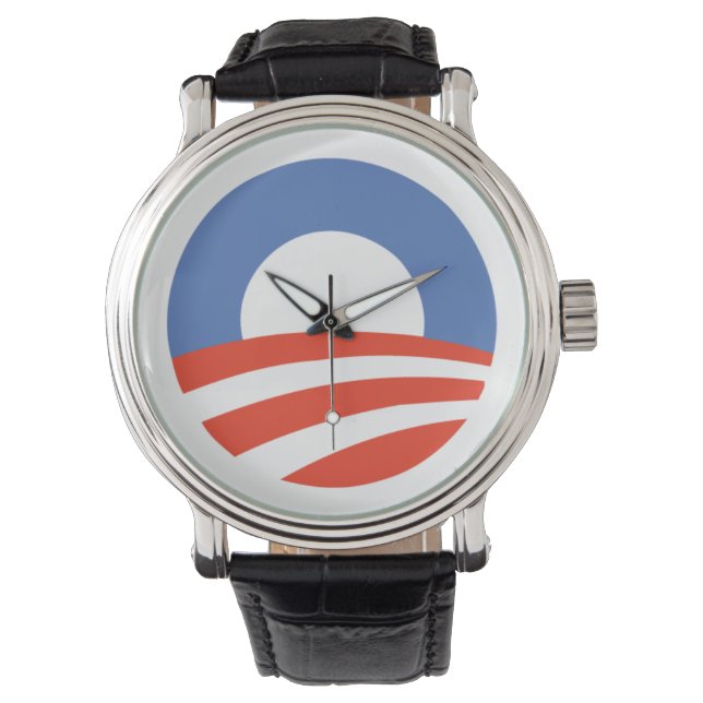 Obama-Logo - Sehen Armbanduhr (Vorderseite)