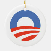 Obama-Logo - Verzierung Keramik Ornament (Hinten)