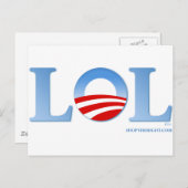 Obama LOL Postkarte (Vorne/Hinten)