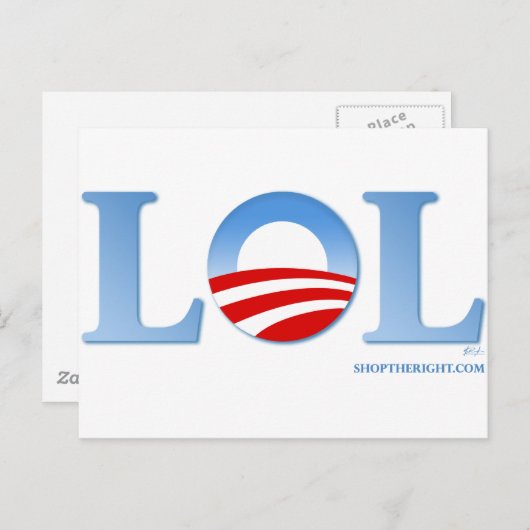 Obama LOL Postkarte (Vorne/Hinten)