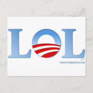 Obama LOL Postkarte