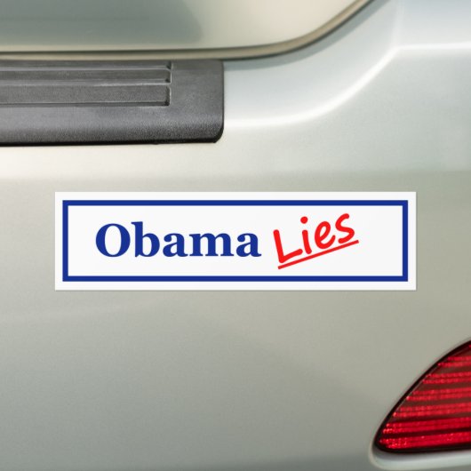 Obama-Lügen 3 Autoaufkleber (Auf Auto)