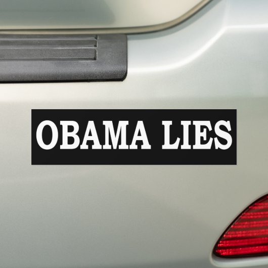 Obama-Lügen Autoaufkleber (Auf Auto)