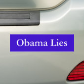 Obama-Lügen Autoaufkleber (Auf Auto)
