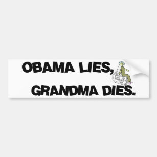 Obama-Lügen, Großmutter-Würfel Autoaufkleber