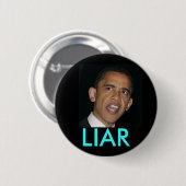 Obama, LÜGNER Button (Vorne & Hinten)