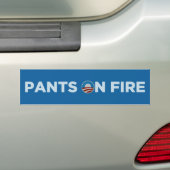 Obama - Lügner-Lügner-Hosen auf Feuer Autoaufkleber (Auf Auto)