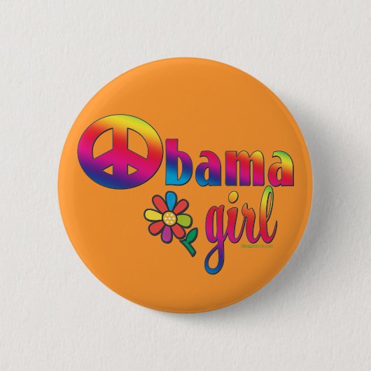 Obama-Mädchen Button (Vorderseite)