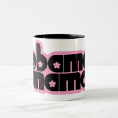 Obama Mama Zweifarbige Tasse (Mittel)