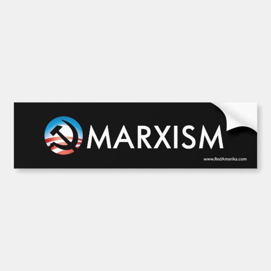 Obama-Marxismus-Hoffnungs-Hammer-Aufkleber Autoaufkleber (Vorne)