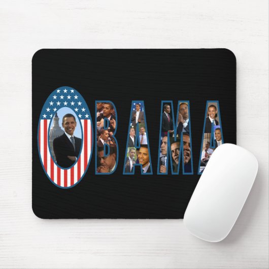Obama-Mausunterlage - besonders angefertigt Mousepad (Mit Mouse)
