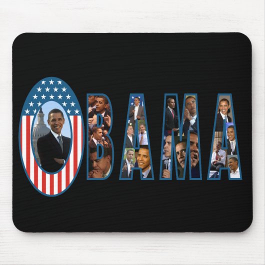 Obama-Mausunterlage - besonders angefertigt Mousepad (Vorne)