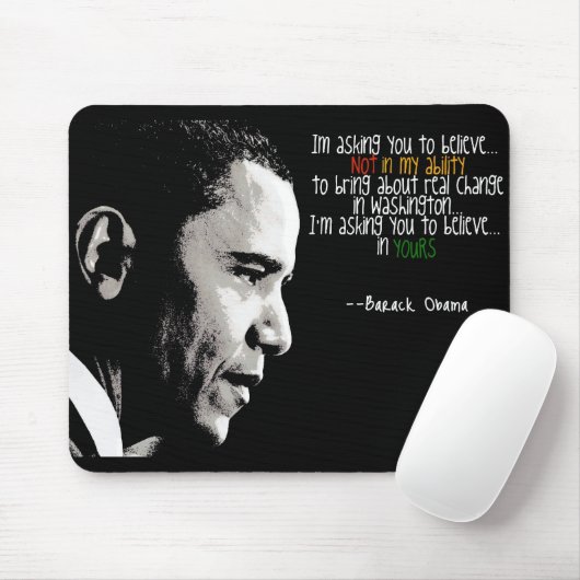 Obama-Mausunterlage Mousepad (Mit Mouse)