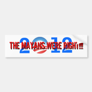 Obama-Mayaverschwörung Autoaufkleber
