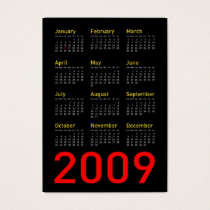 Obama Memorabilia - Pocket Calendar 2009