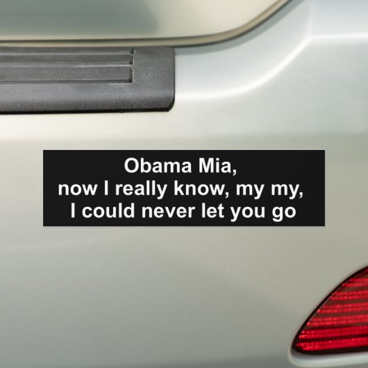 Obama Mia Autoaufkleber (Auf Auto)