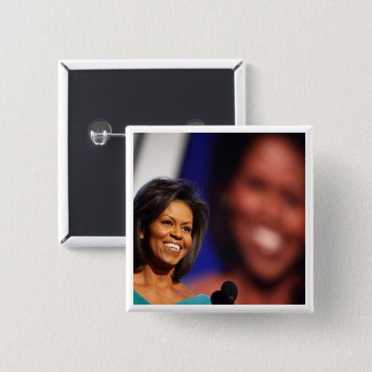 Obama-Michelle Button (Vorne & Hinten)